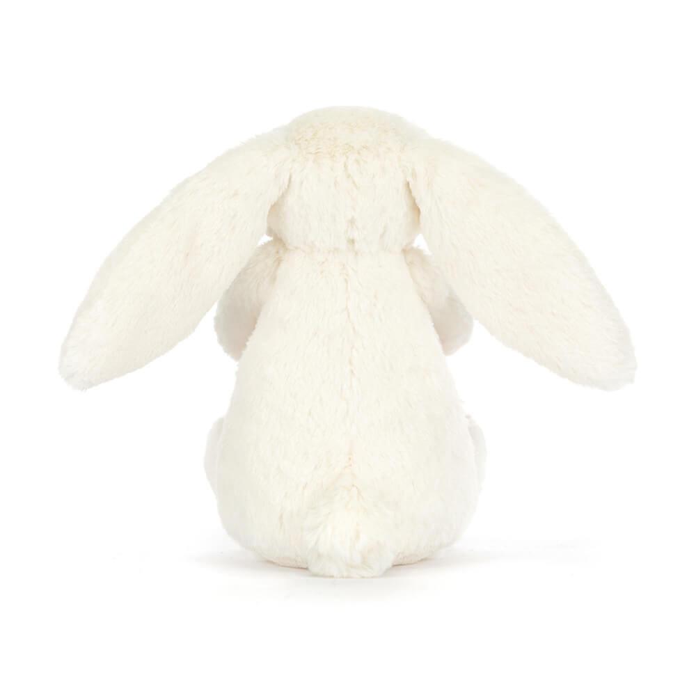 Mariage Et Anniversaire Jellycat Peluche Bashful Bunny with Present,18cm x 9cm x 8cm Blanche | 19734-VPIR