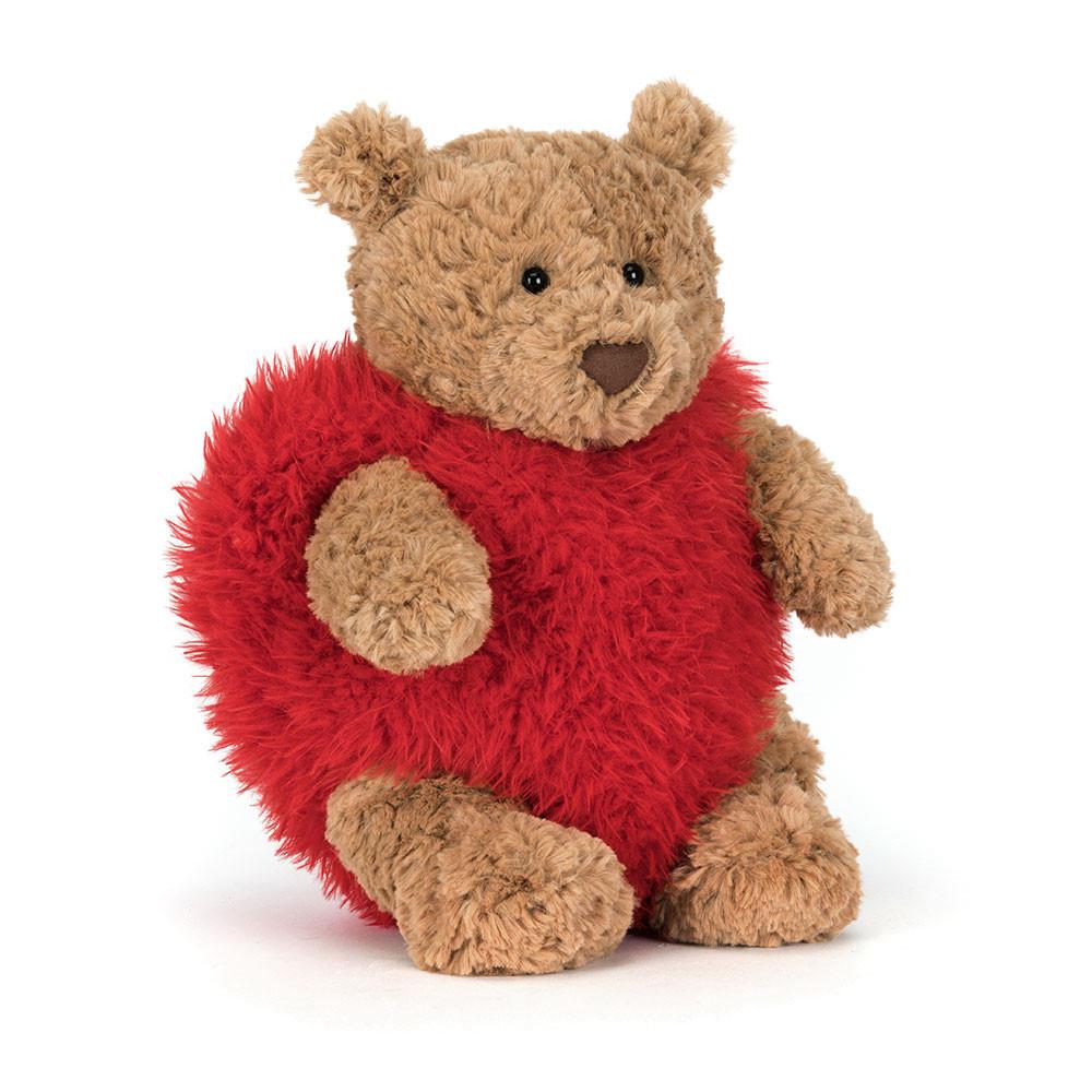 Mariage Et Anniversaire Jellycat Peluche Bartholomew Bear \'Heartthrob\',26cm x 12cm x 8cm Marron | 81045-ZQTO