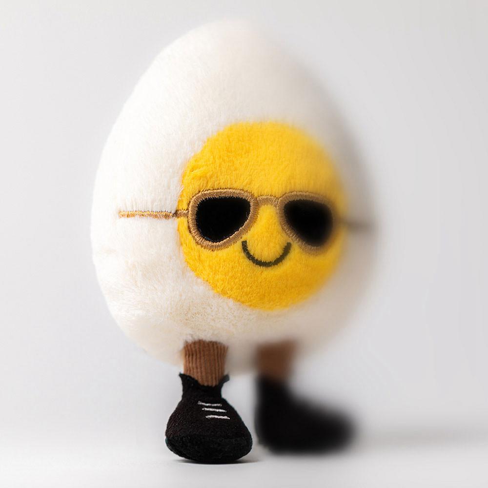 Nourriture Jellycat Peluche Amuseables Boiled Egg Chic,14cm x 9cm x 4cm Blanche | 65079-WPSG