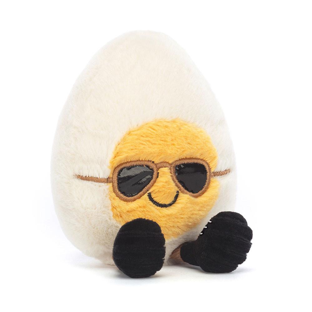 Nourriture Jellycat Peluche Amuseables Boiled Egg Chic,14cm x 9cm x 4cm Blanche | 65079-WPSG