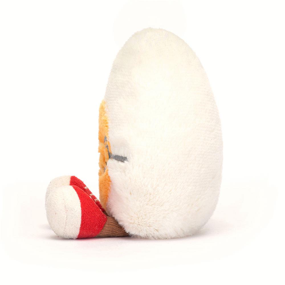 Nourriture Jellycat Peluche Amuseables Boiled Egg Geek,14cm x 9cm x 4cm Blanche | 73425-SVZC