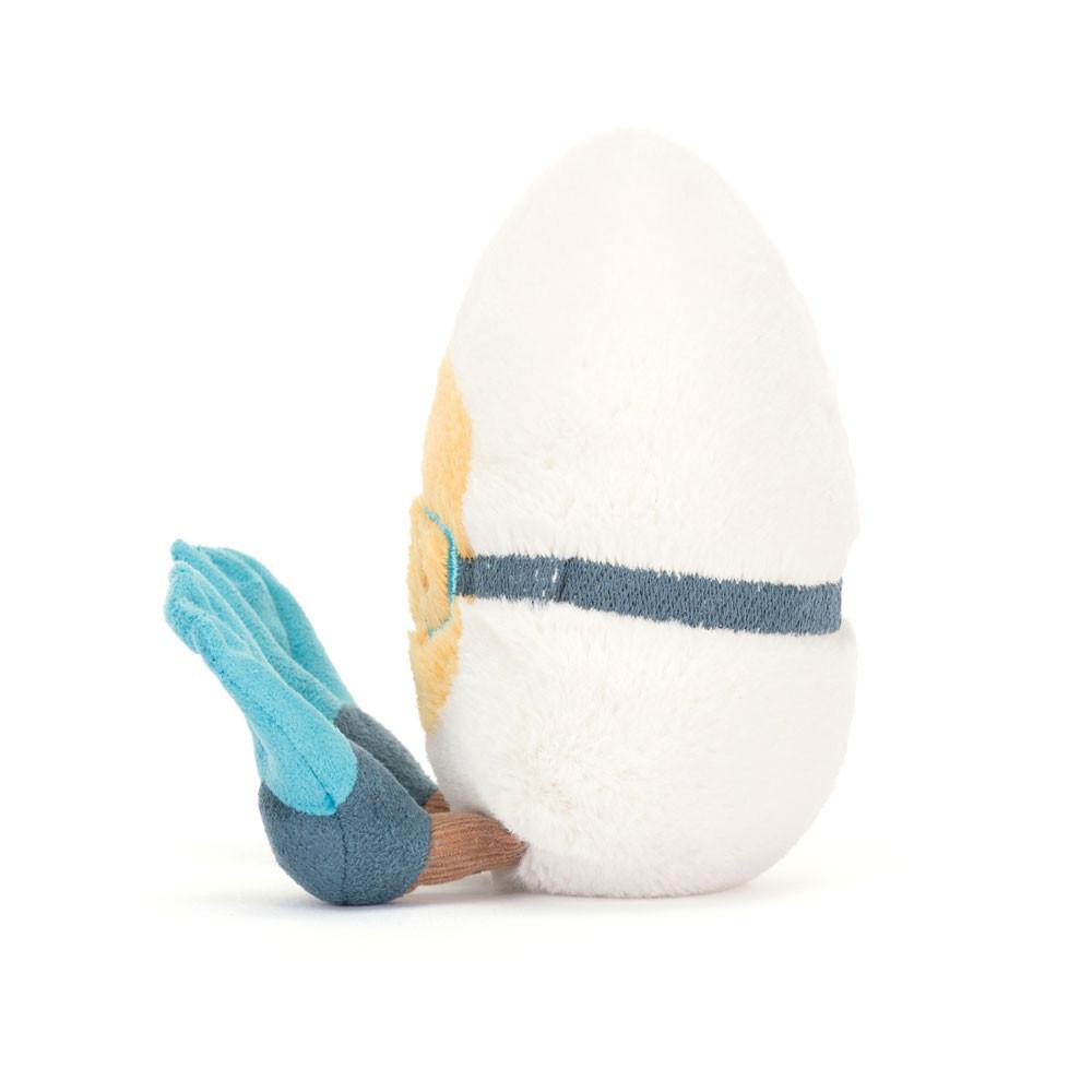 Nourriture Jellycat Peluche Amuseables Boiled Egg Scuba,14cm x 9cm x 4cm Blanche | 67582-ITQC