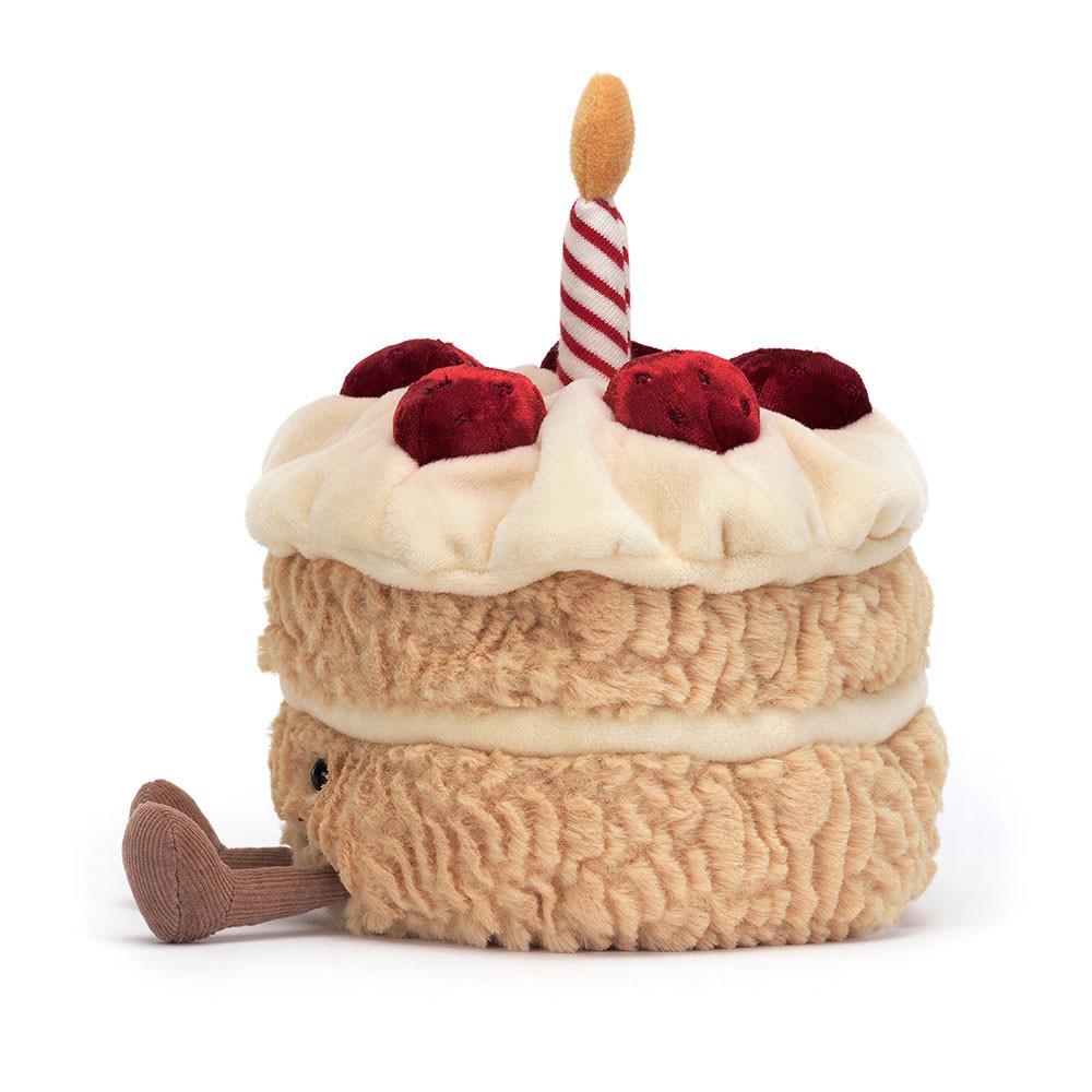 Nourriture Jellycat Peluche Amuseables Birthday Cake,16cm x 12cm x 12cm Beige | 75692-RUJN
