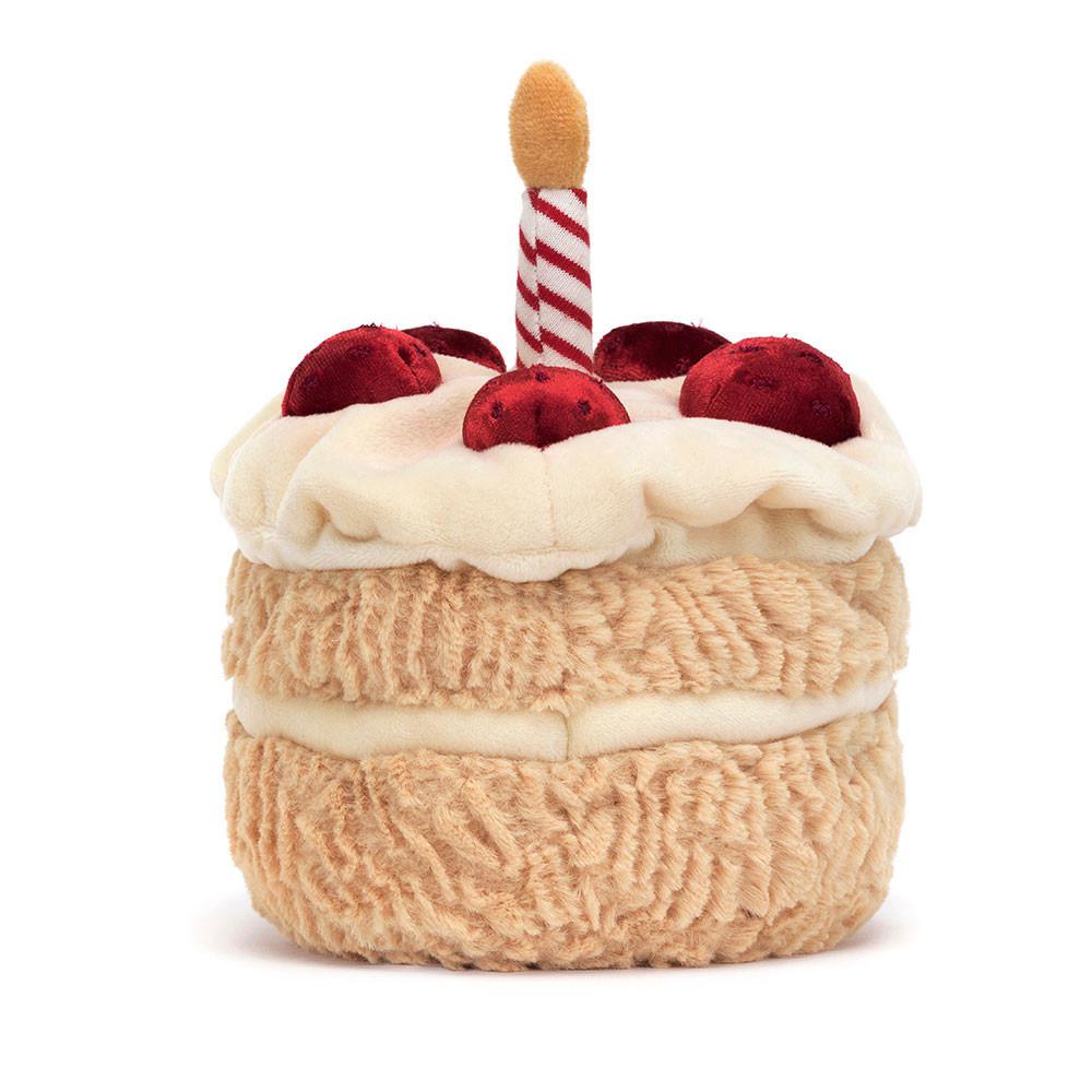 Nourriture Jellycat Peluche Amuseables Birthday Cake,16cm x 12cm x 12cm Beige | 75692-RUJN