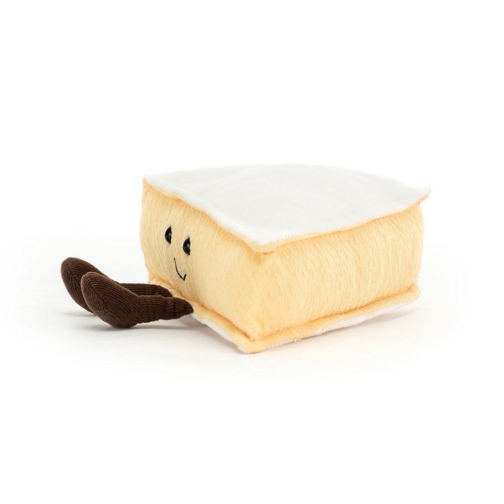 Nourriture Jellycat Peluche Amuseables Brie,9cm x 22cm x 13cm Blanche | 96237-UOMG