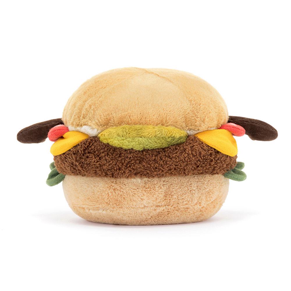 Nourriture Jellycat Peluche Amuseables Burger,12cm x 12cm x 11cm Marron | 23491-WIPS
