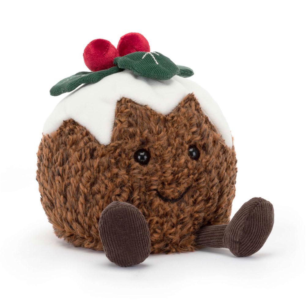 Nourriture Jellycat Peluche Amuseables Christmas Pudding,17cm x 13cm x 12cm Marron | 51843-ZNPI