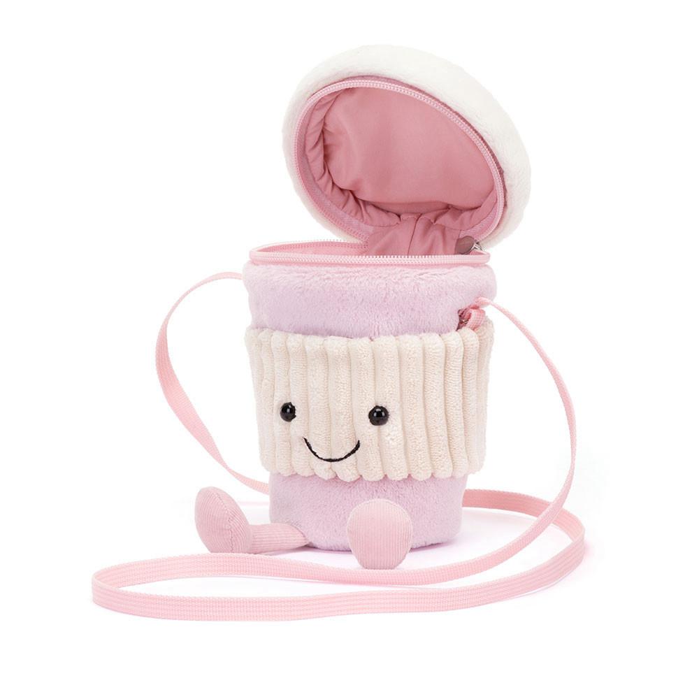 Nourriture Jellycat Peluche Amuseables Coffee-To-Go Pink,20cm x 9cm x 9cm Rose | 27108-JWZK
