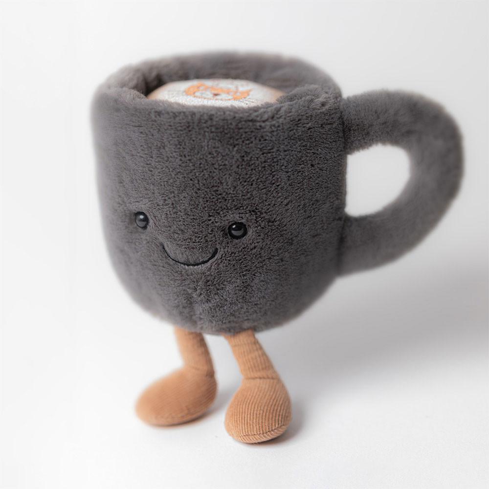 Nourriture Jellycat Peluche Amuseables Coffee Cup,14cm x 10cm x 9cm Noir | 04376-GIDO