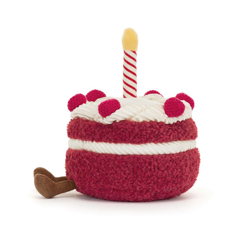 Nourriture Jellycat Peluche Amuseables Cheri Cake,12cm x 13cm x 12cm Rouge | 79653-KANX