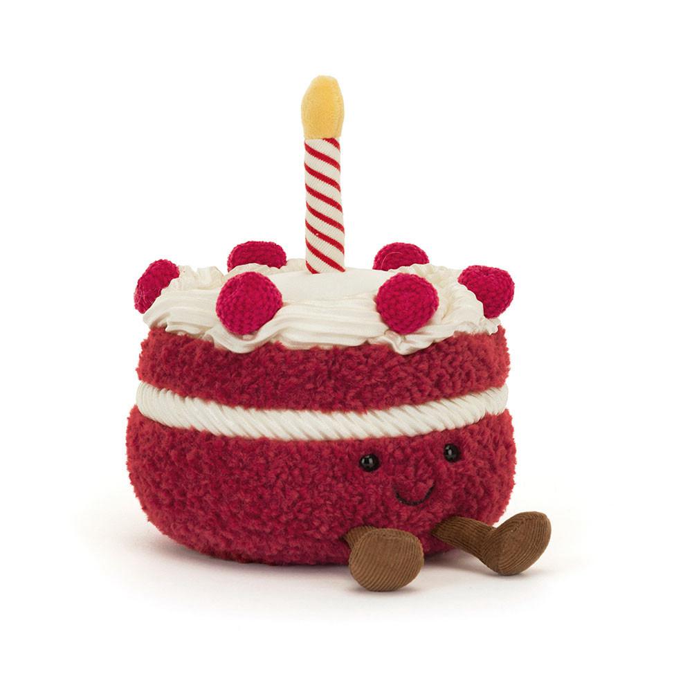 Nourriture Jellycat Peluche Amuseables Cheri Cake,12cm x 13cm x 12cm Rouge | 79653-KANX