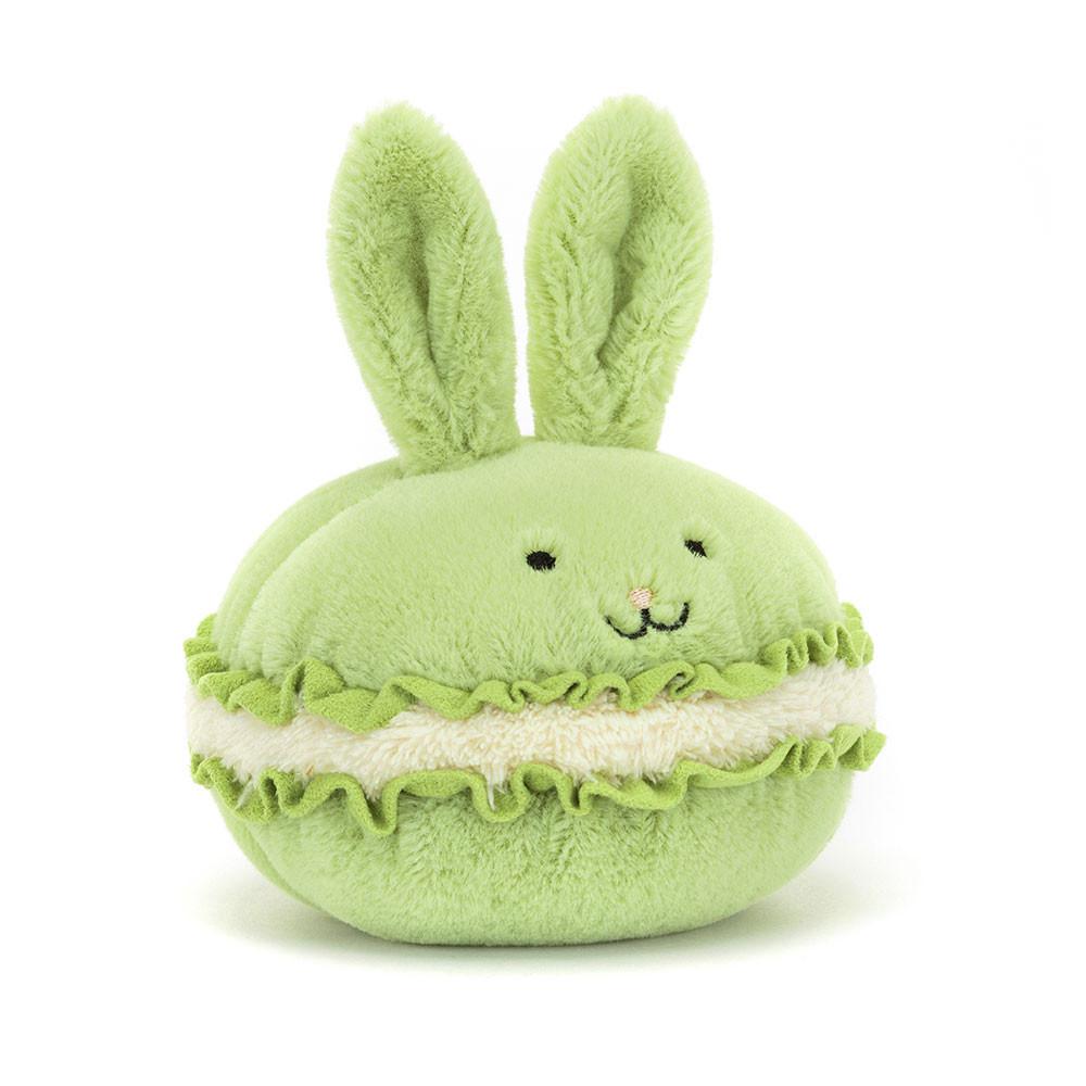 Nourriture Jellycat Peluche Amuseables Dainty Dessert Bunny Macaron,12cm x 12cm x 12cm Vert | 17325-XTWN