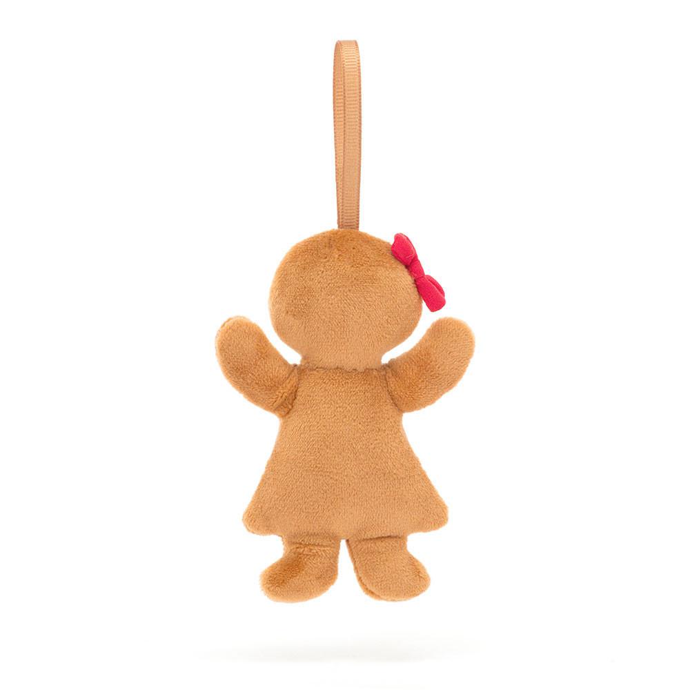 Nourriture Jellycat Peluche Amuseables Festive Folly Gingerbread Ruby,10cm x 6cm x 2cm Marron | 46720-JHKO