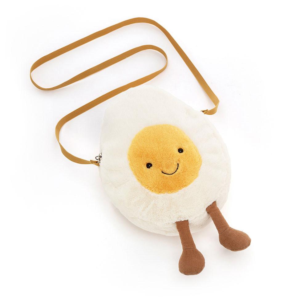 Nourriture Jellycat Peluche Amuseables Happy Boiled Egg,28cm x 18cm x 10cm Blanche | 90285-ALIY