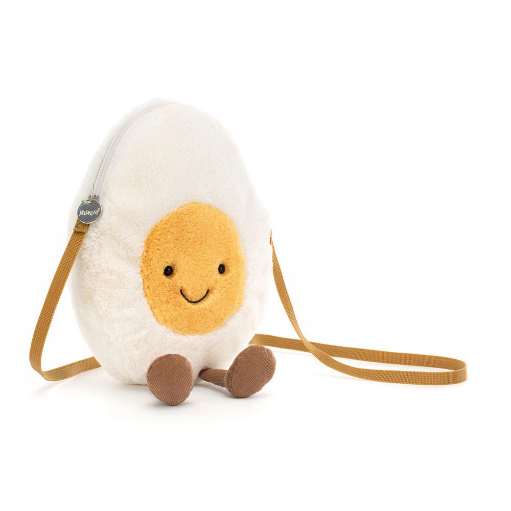 Nourriture Jellycat Peluche Amuseables Happy Boiled Egg,28cm x 18cm x 10cm Blanche | 90285-ALIY