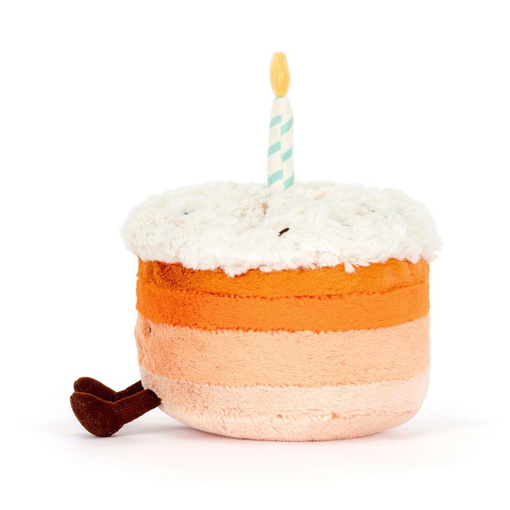 Nourriture Jellycat Peluche Amuseables Jellina Birthday Cake,13cm x 15cm x 15cm Orange | 85409-UOXT