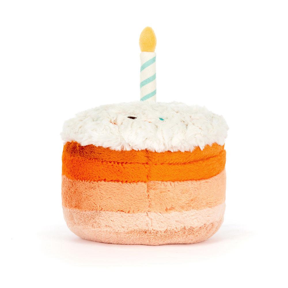 Nourriture Jellycat Peluche Amuseables Jellina Birthday Cake,13cm x 15cm x 15cm Orange | 85409-UOXT