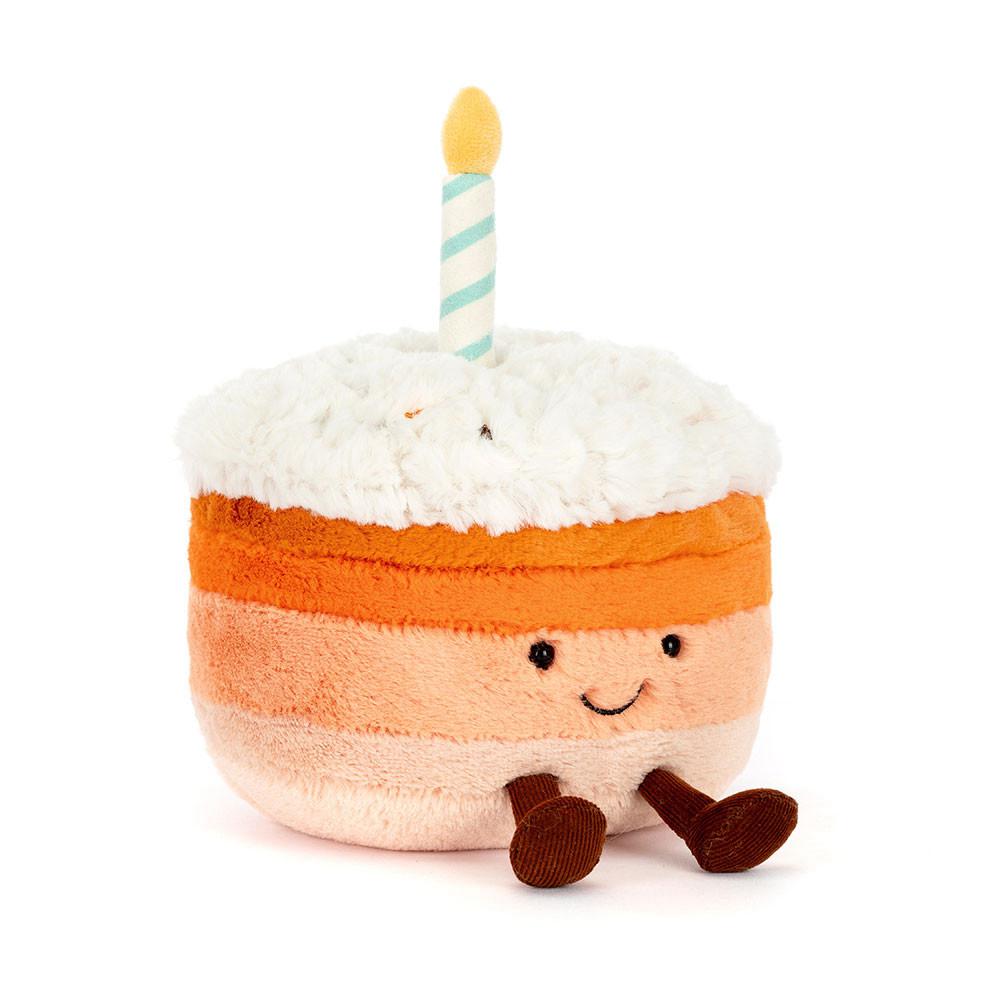 Nourriture Jellycat Peluche Amuseables Jellina Birthday Cake,13cm x 15cm x 15cm Orange | 85409-UOXT