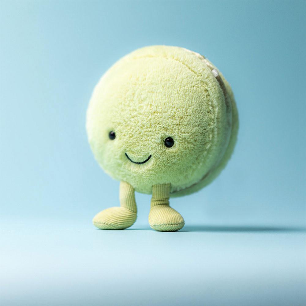 Nourriture Jellycat Peluche Amuseables Max Macaron,12cm x 10cm x 5cm Vert | 90513-SLPZ
