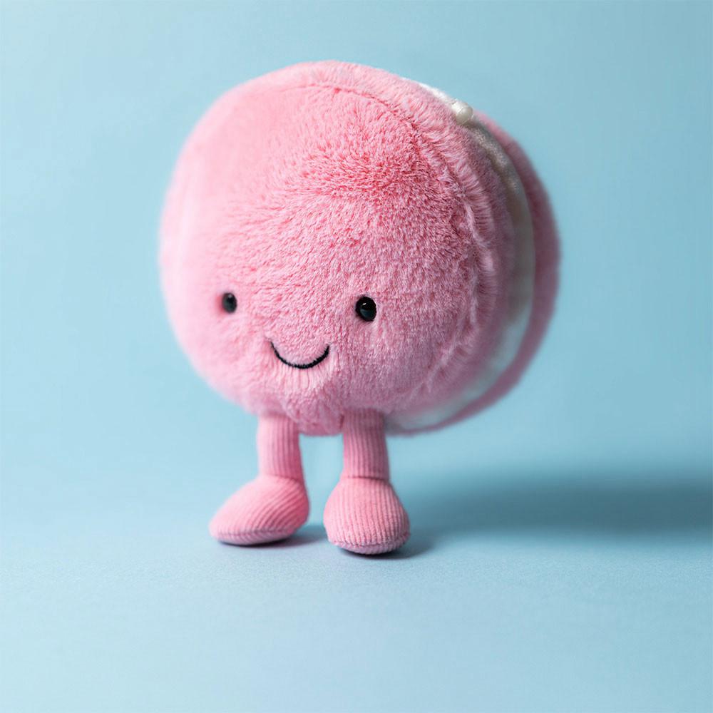 Nourriture Jellycat Peluche Amuseables Mia Macaron,12cm x 10cm x 5cm Rose | 23098-YBCE