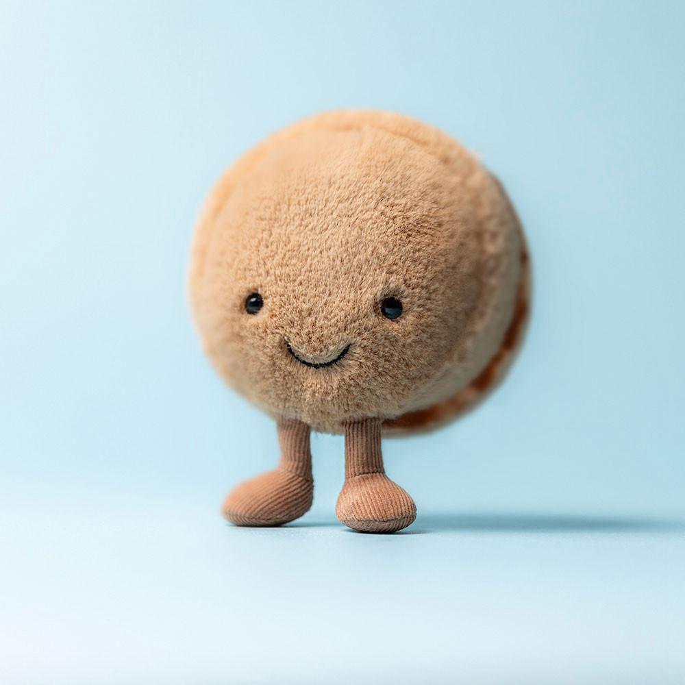 Nourriture Jellycat Peluche Amuseables Mona Macaron,12cm x 10cm x 5cm Marron | 06932-VZBS