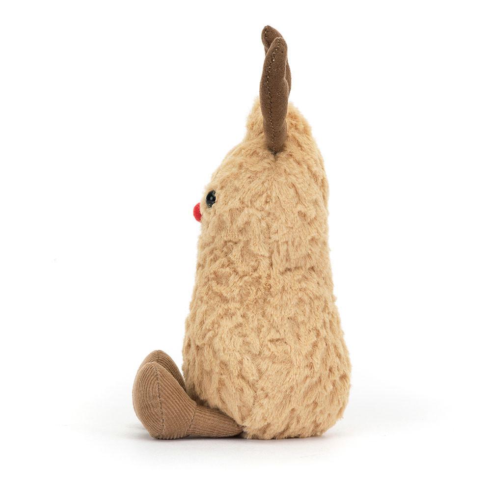 Nourriture Jellycat Peluche Amuseables Peanut Reindeer,15cm x 7cm x 6cm Beige | 67208-PWSX