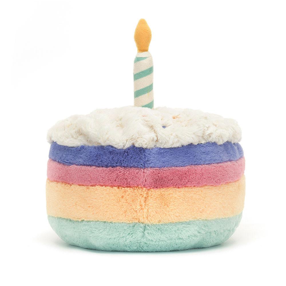 Nourriture Jellycat Peluche Amuseables Rainbow Birthday Cake,26cm x 21cm x 21cm Bleu | 76319-XYWQ