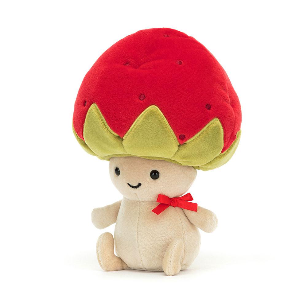 Nourriture Jellycat Peluche Amuseables Straw-Beret Sallie,17cm x 12cm x 6cm Rouge | 91706-LKOI