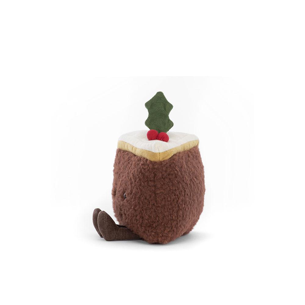 Nourriture Jellycat Peluche Amuseables Slice of Christmas Cake,12cm x 13cm x 8cm Marron | 65273-HWPS