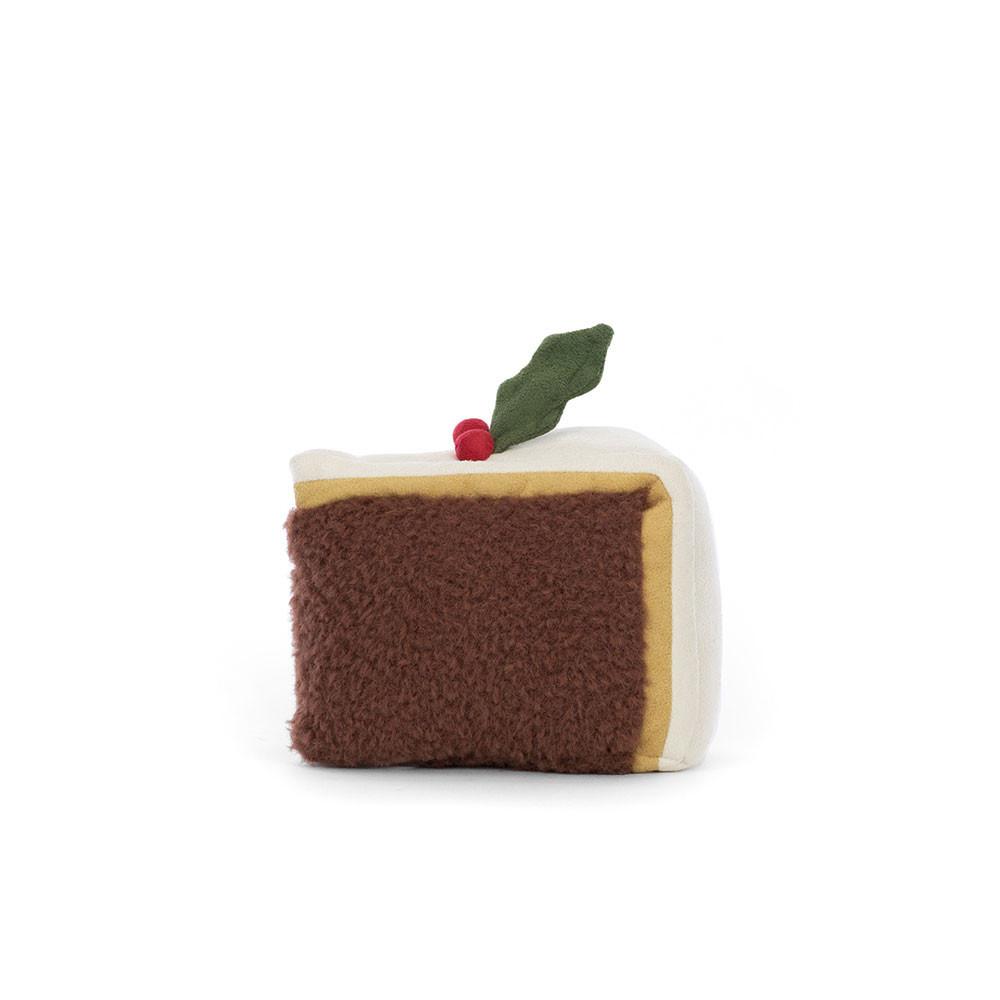Nourriture Jellycat Peluche Amuseables Slice of Christmas Cake,12cm x 13cm x 8cm Marron | 65273-HWPS