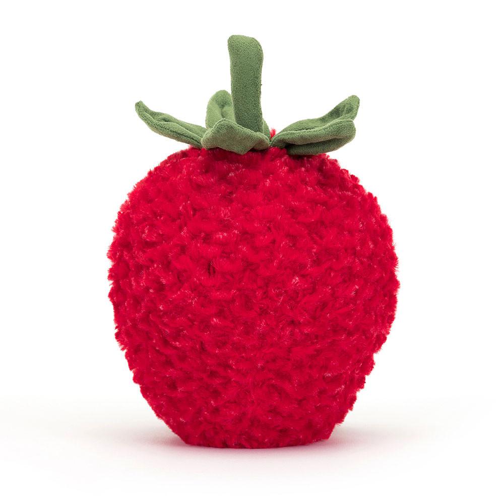 Nourriture Jellycat Peluche Amuseables Strawberry,20cm x 13cm x 9cm Rouge | 86512-WIZX