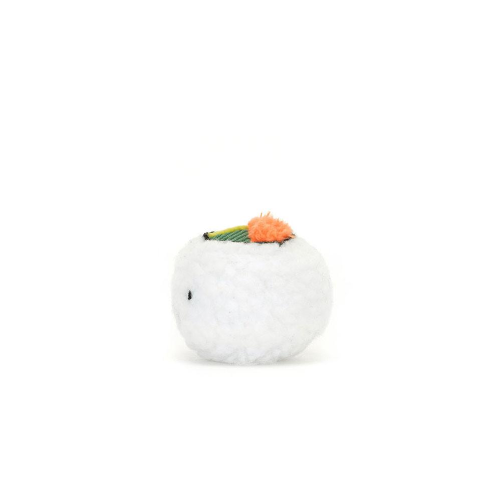 Nourriture Jellycat Peluche Amuseables Sassy Sushi Uramaki,4cm x 5cm x 5cm Blanche | 10394-FNWA