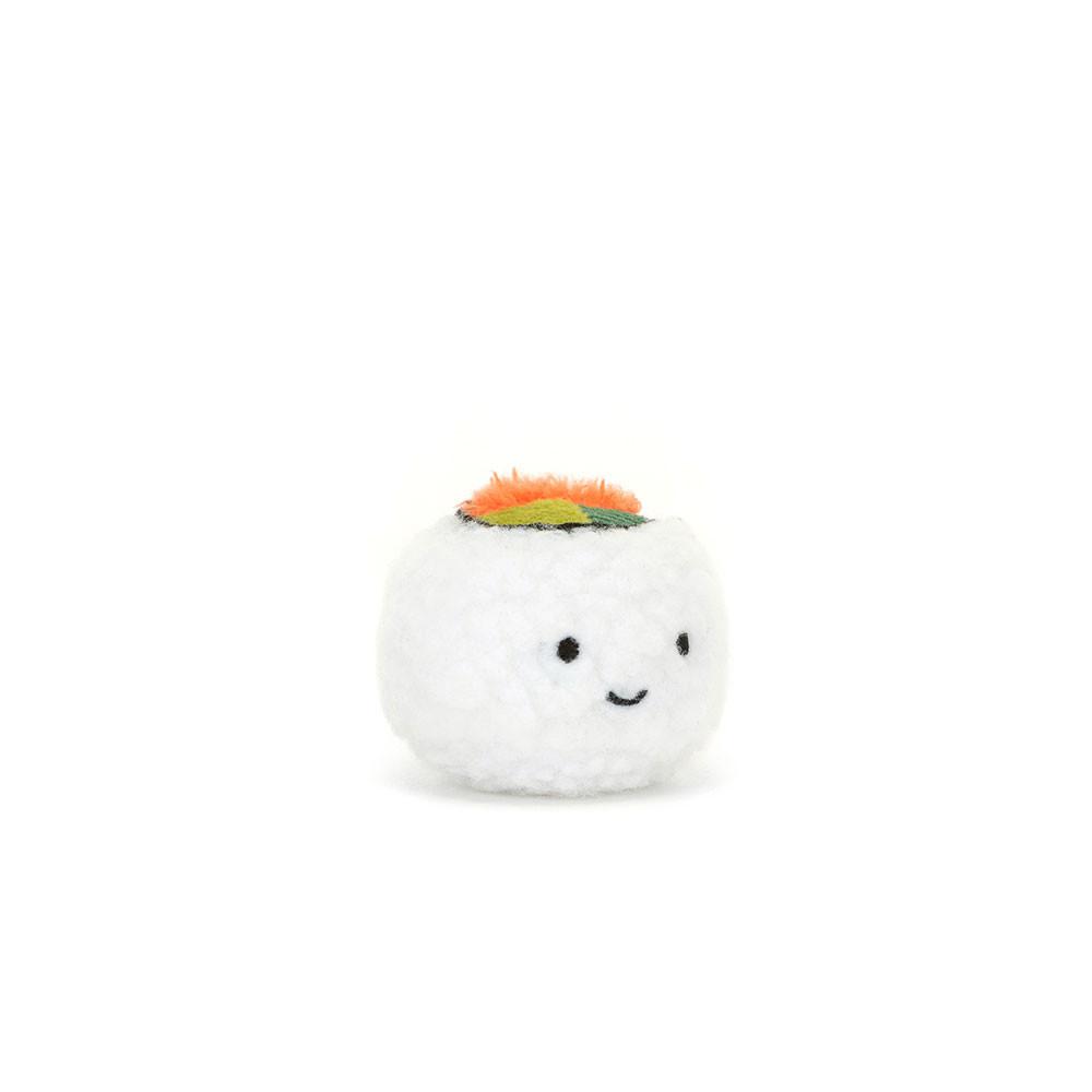 Nourriture Jellycat Peluche Amuseables Sassy Sushi Uramaki,4cm x 5cm x 5cm Blanche | 10394-FNWA
