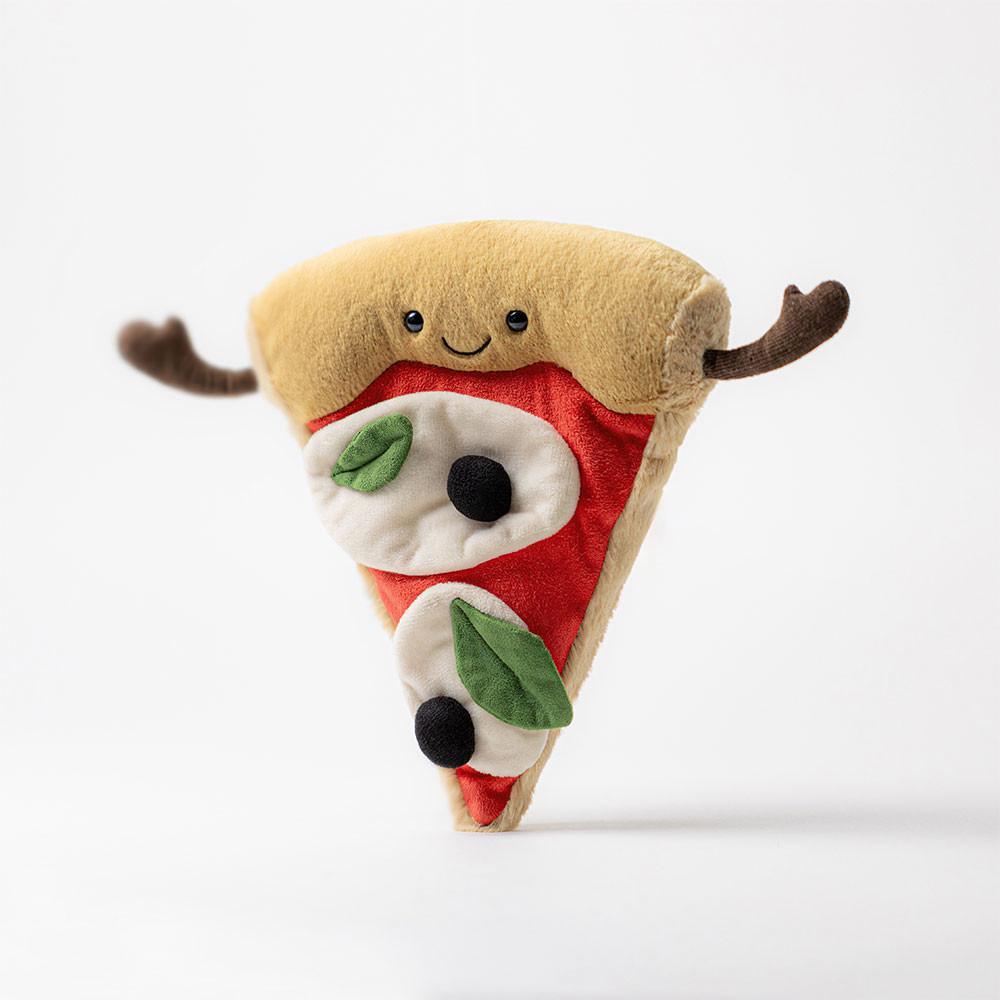 Nourriture Jellycat Peluche Amuseables Slice of Pizza,23cm x 19cm x 5cm Beige | 76120-ISHP