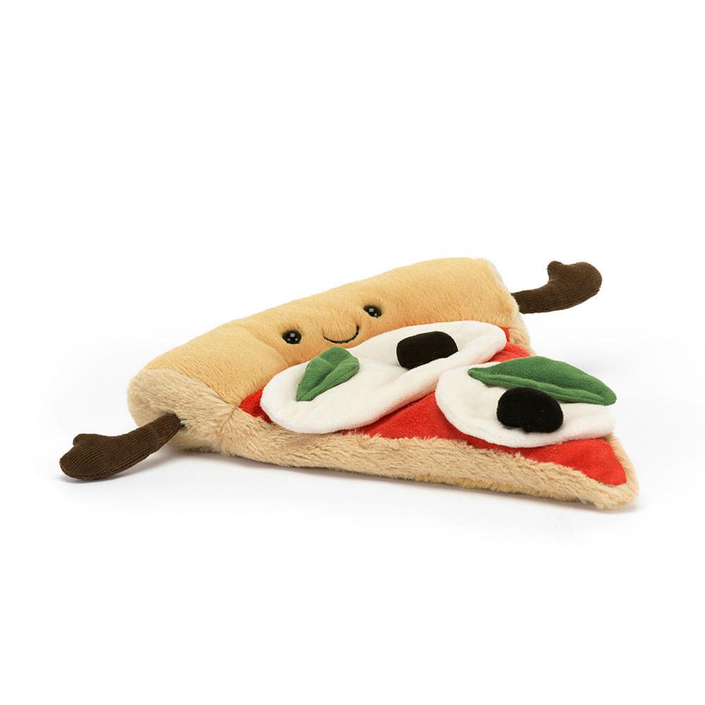Nourriture Jellycat Peluche Amuseables Slice of Pizza,23cm x 19cm x 5cm Beige | 76120-ISHP