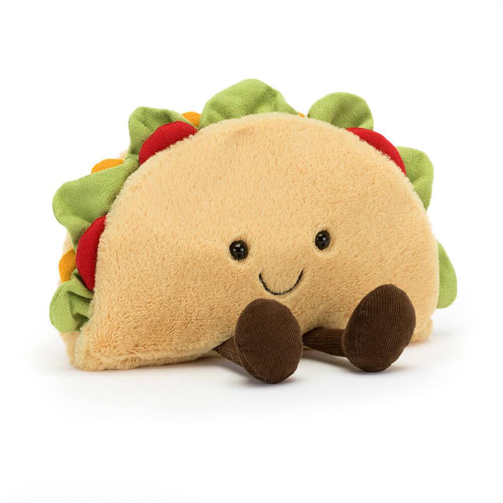 Nourriture Jellycat Peluche Amuseables Taco,13cm x 17cm x 5cm Beige | 91485-FTBP