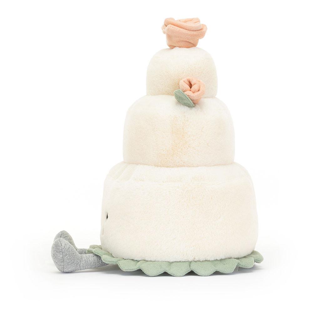 Nourriture Jellycat Peluche Amuseables Wedding Cake,30cm x 19cm x 19cm Blanche | 14905-MPRV
