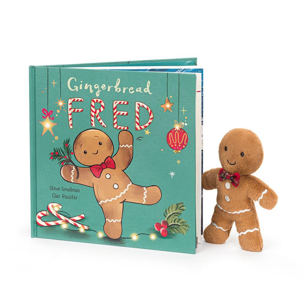 Nourriture Jellycat Peluche Gingerbread FBook and Jolly Gingerbread FOriginal, Marron | 98407-EIGB
