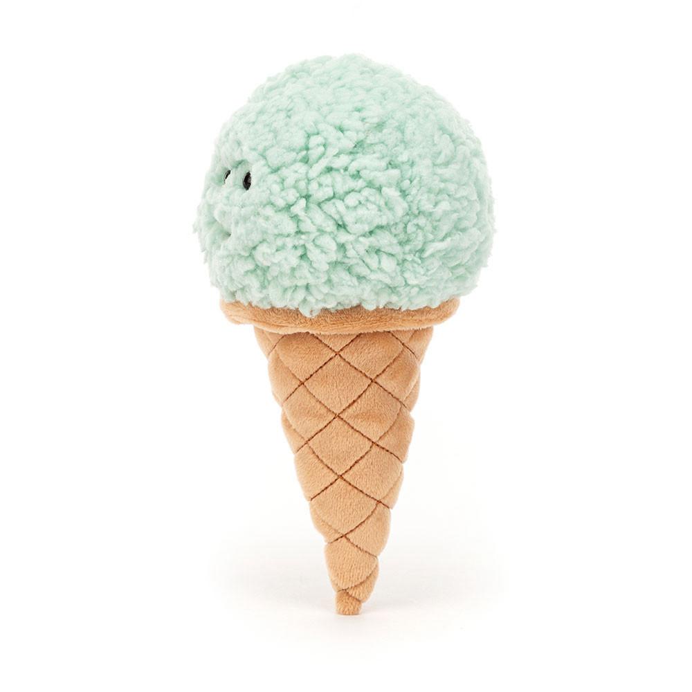 Nourriture Jellycat Peluche Irresistible Ice Cream Mint,17cm x 8cm x 7cm Vert | 16357-CRJU