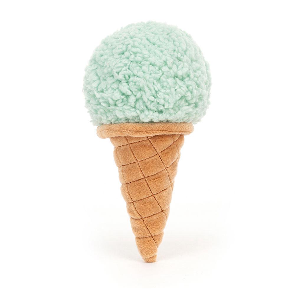 Nourriture Jellycat Peluche Irresistible Ice Cream Mint,17cm x 8cm x 7cm Vert | 16357-CRJU