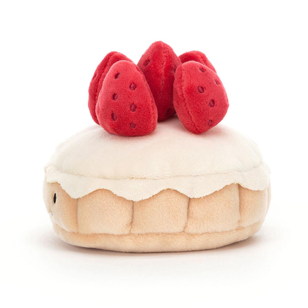 Nourriture Jellycat Peluche Pretty Patisserie Tarte Aux Fraises,7cm x 10cm x 10cm Beige | 81067-YQFH