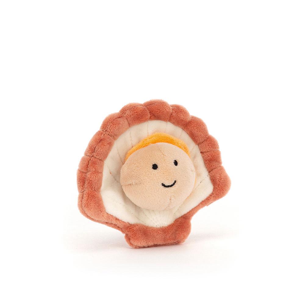Nourriture Jellycat Peluche Sensational Seafood Scallop,9cm x 11cm x 4cm Marron | 36504-AXEH
