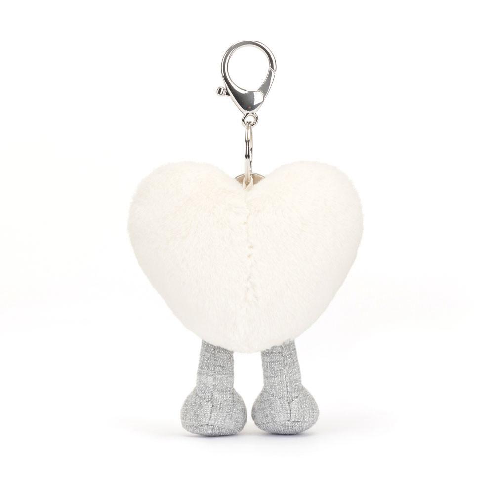 Objets Jellycat Peluche Amuseables Cream Heart,13cm x 9cm x 3cm Blanche | 02548-NDRT