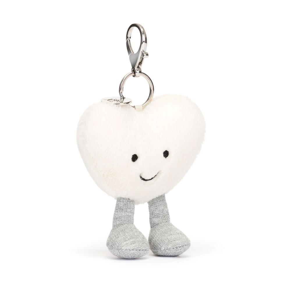 Objets Jellycat Peluche Amuseables Cream Heart,13cm x 9cm x 3cm Blanche | 02548-NDRT