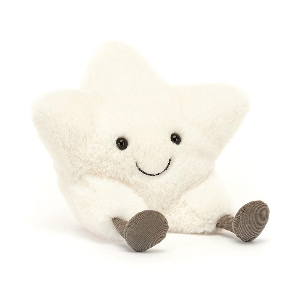 Objets Jellycat Peluche Amuseables Cream Star,24cm x 21cm x 9cm Blanche | 53802-YSVU