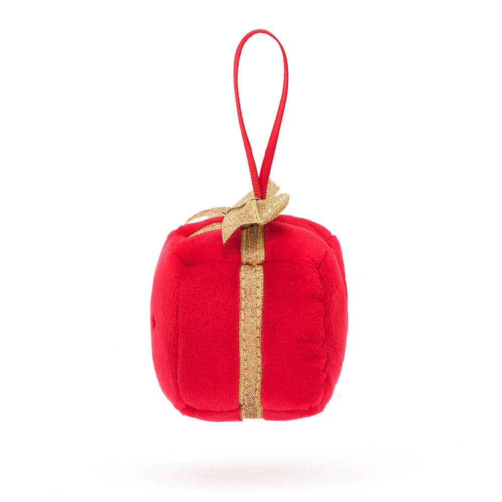 Objets Jellycat Peluche Amuseables Festive Folly Present,13cm x 7cm x 7cm Rouge | 53498-KTQL