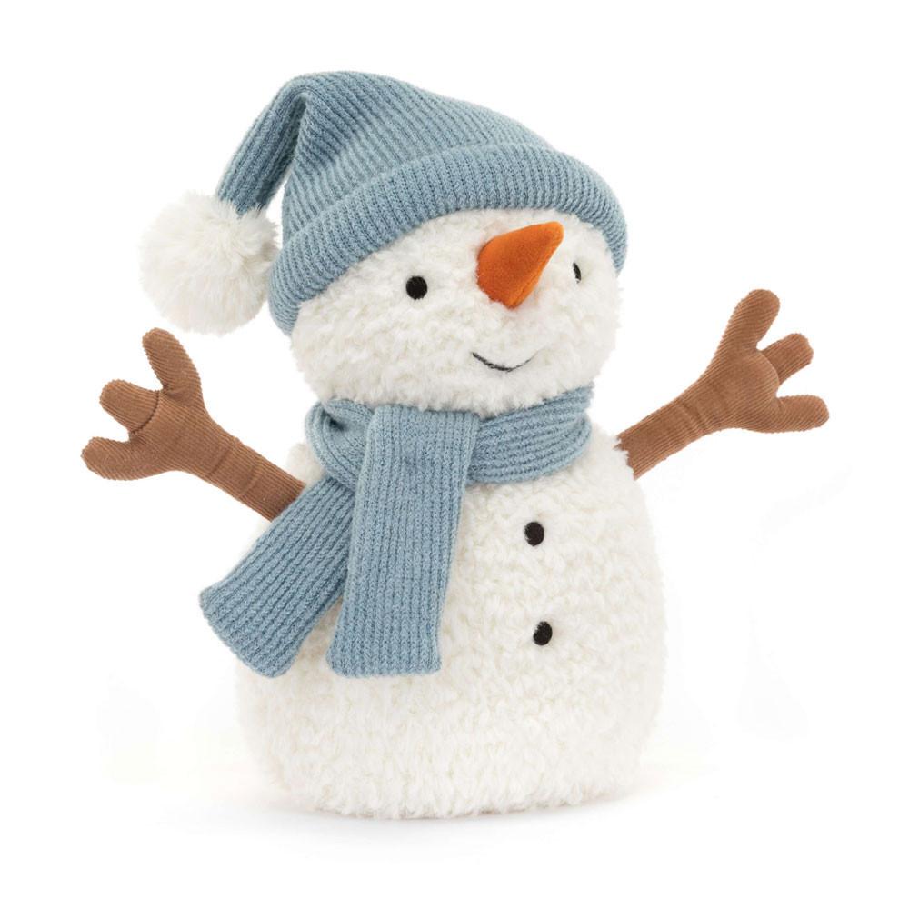 Objets Jellycat Peluche Amuseables Sammie Snowman,22cm x 13cm x 11cm Blanche | 58249-XHAL