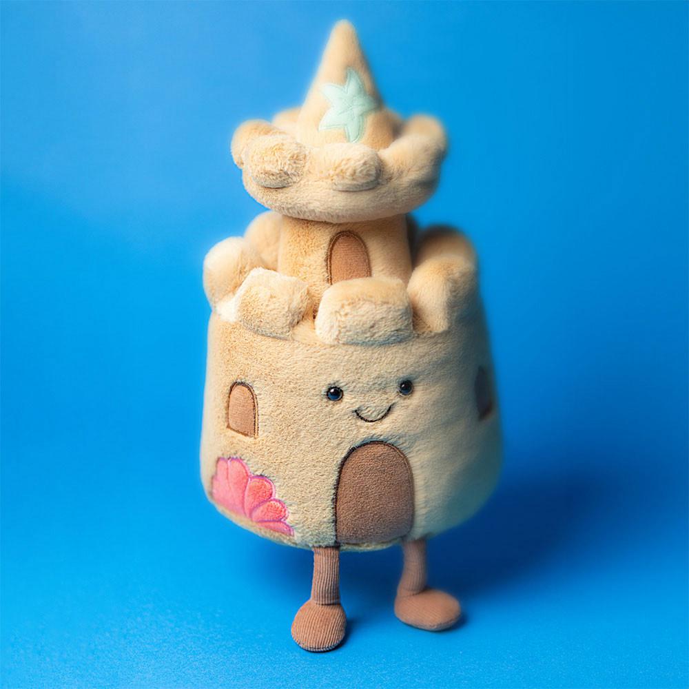 Objets Jellycat Peluche Amuseables Sandcastle,29cm x 15cm x 14cm Beige | 45201-CIUJ
