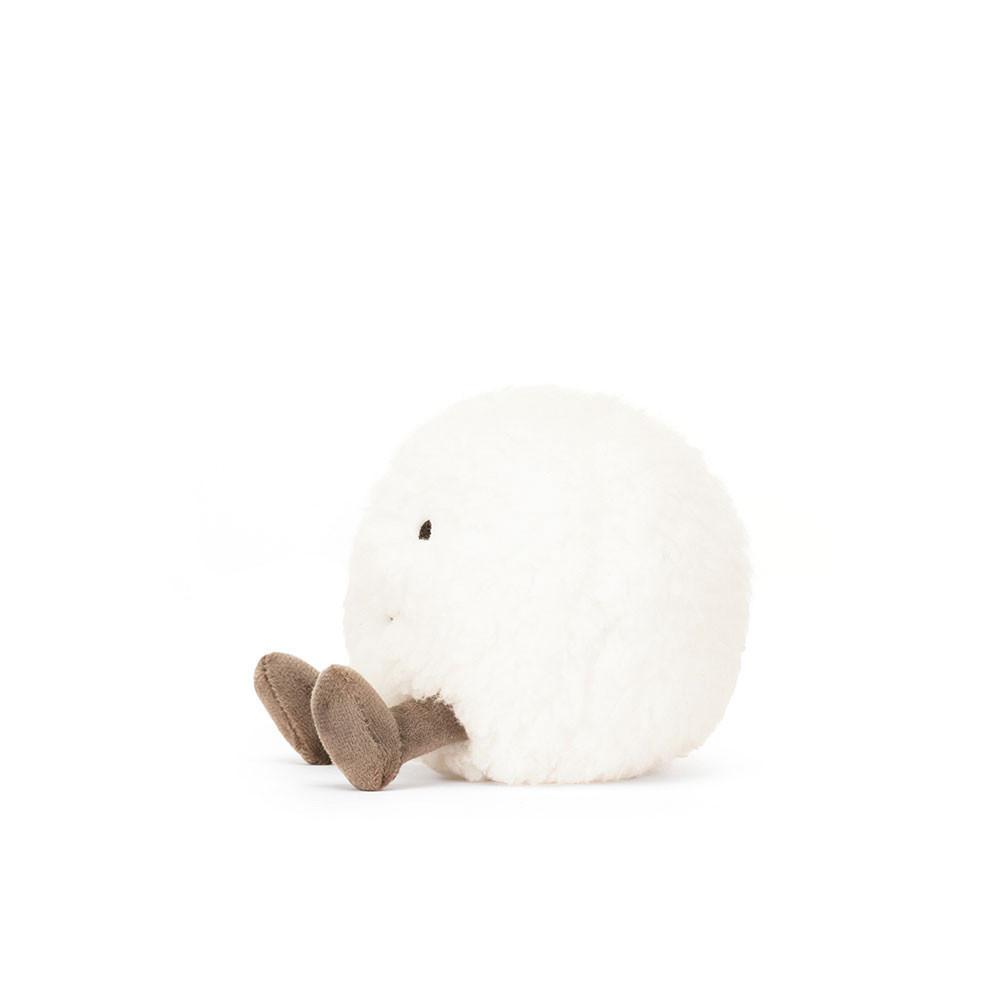 Objets Jellycat Peluche Amuseables Snowball,10cm x 9cm x 8cm Blanche | 79426-QPRA