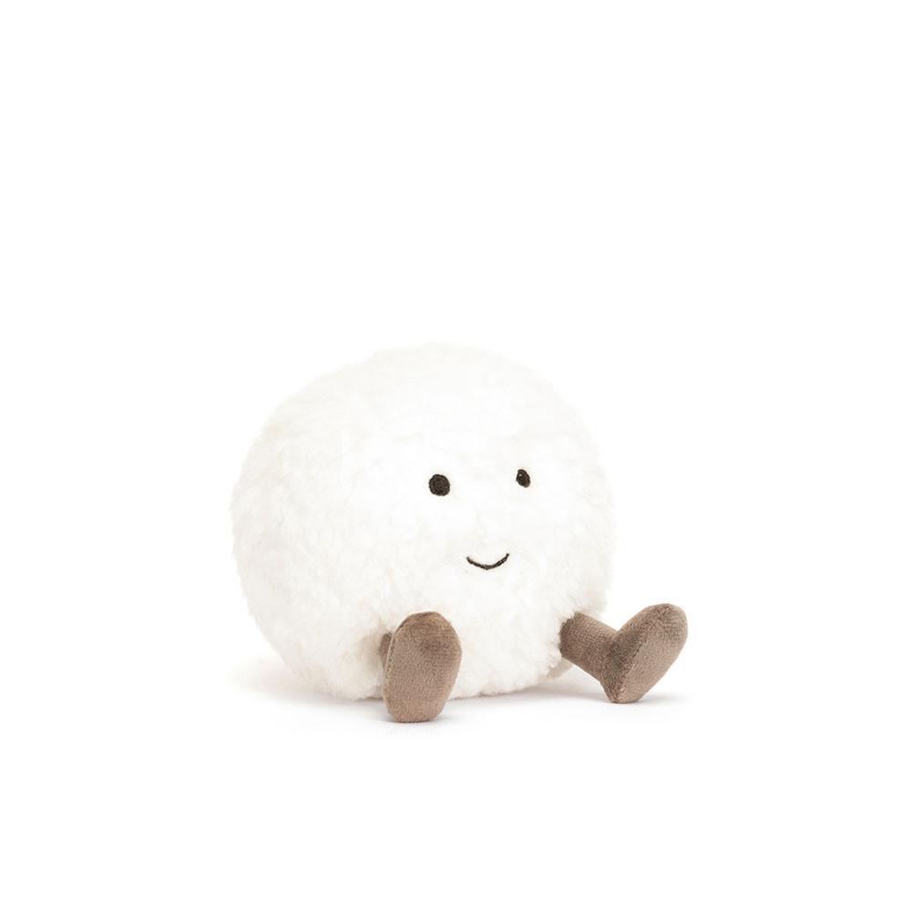 Objets Jellycat Peluche Amuseables Snowball,10cm x 9cm x 8cm Blanche | 79426-QPRA